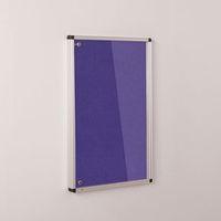 COLOURPLUS FABRIC TAMPERPROOF NOTICEBOARDS - 900 x 600MM (HXW) - PURPLE