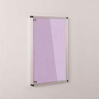 COLOURPLUS FABRIC TAMPERPROOF NOTICEBOARDS - 900 x 600MM (HXW) - LILAC