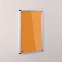 COLOURPLUS FABRIC TAMPERPROOF NOTICEBOARDS - 900 x 600MM (HXW) - ORANGE