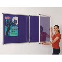 COLOURPLUS FABRIC TAMPERPROOF NOTICEBOARDS - 900 x 1800MM (HXW) - PURPLE