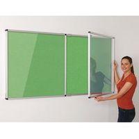 COLOURPLUS FABRIC TAMPERPROOF NOTICEBOARDS - 900 x 1800MM (HXW) - APPLE GREEN