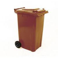 container refuse 240 litre 2 wheeled colour brown