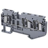 Connectwell TTECCSC4T DIN Rail Spring Clamp 4mm Terminal (1 In 1 Out)