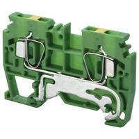 Connectwell TTECCSCG4T DIN Rail Spring Clamp 4mm Ground Terminal