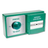 Combined 2-in-1 Emergency Call Point & Exit Button