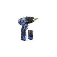 Cordless drill driver, 10.8 V Li-Ion, with 2 batteries Westfalia