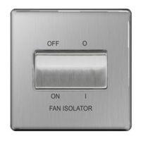 colours 10a stainless steel fan isolator switch