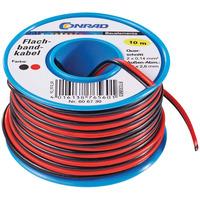 Conrad 93014c444 2 Core Stranded Cable Black and Red 10m