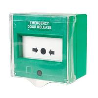 comus cp54sgsc resettable green emergency door release point wcover