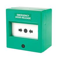 comus cp74sgs resettable green emergency door release point