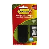 Command Black Medium Picture Hanging Strips 4 Pieces