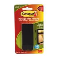 Command Black Large Picture Hanging Strips 4 Pieces