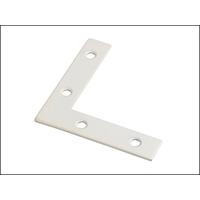 Corner Plates White 75mm Pack of...