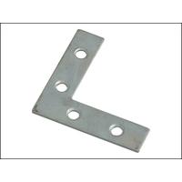 Corner Plates Zinc Plated 50mm Pack of 10