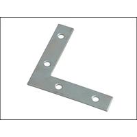 Corner Plates Zinc Plated 75mm Pack of 10