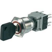 Conrad Components Stainless steel key switch, 250 V/AC 5 A LAS1-BGQ LAS1-BGQ-22Y/32