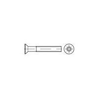 Countersunk screws M5 40 mm Pozidriv DIN 965 Steel zinc galvanized 500 pc(s) TOOLCRAFT 134426