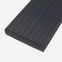 composite decking end cap grey lunacomp