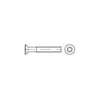 Countersunk screws M6 40 mm Torx DIN 965 Steel zinc galvanized 500 pc(s) TOOLCRAFT 134590