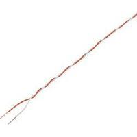 conrad components enamelled copper jumper wire 20 mna red white sheath