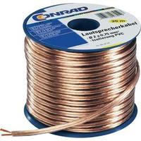 Conrad Components 20M Reel Speaker Cable, 2 x 2.5 mm², AWG, Transparent PVC Sheath