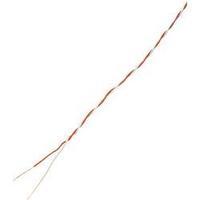 conrad components enamelled copper jumper wire 10 mna red white sheath