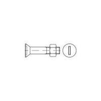 Countersunk screws M20 100 mm Slot DIN 7969 Steel zinc galvanized 25 pc(s) TOOLCRAFT 144332