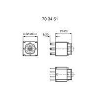 Contact + bulb holder 1 breaker, 1 maker momentary 42 V RAFI 1.20122.011 1 pc(s)