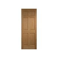 Colonial 6 Panel Oak Veneer Interior Fire Door 78in x 30in x 44mm (1981 x 762mm)