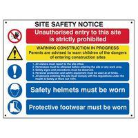 Composite Site Safety Notice - FMX 800 x 600mm