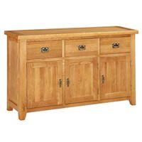 cotswold oak 3 door 3 drawer sideboard