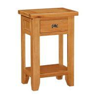 Cotswold Oak Console Table with 1 Drawer