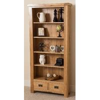 Cottage Light Solid Oak Tall Bookcase