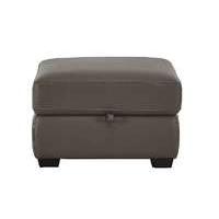 Compact Collection Petit Leather Storage Footstool