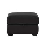 Compact Collection Petit Leather Storage Footstool