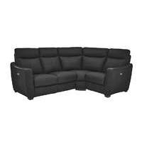 Compact Collection Midi Leather Recliner Corner Sofa