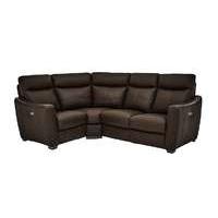 Compact Collection Midi Leather Recliner Corner Sofa