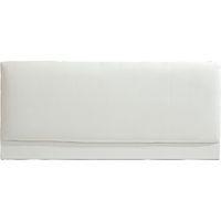 Contemporary PU Leather Headboard Cream-Single (3ft)