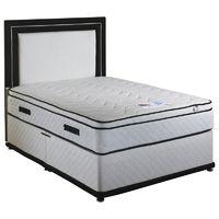 comfort pocket 2000 kingsize divan bed set 5ft with 2 drawers and head ...