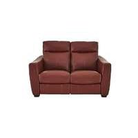 Compact Collection Midi 2 Seater Leather Recliner Sofa