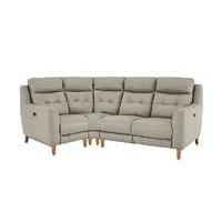 Compact Collection Bijoux Leather Recliner Corner Sofa