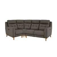 Compact Collection Bijoux Leather Recliner Corner Sofa