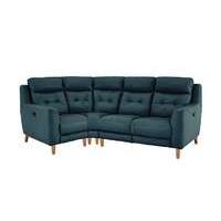 Compact Collection Bijoux Leather Recliner Corner Sofa