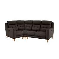 Compact Collection Bijoux Leather Recliner Corner Sofa