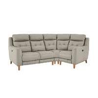 Compact Collection Bijoux Leather Recliner Corner Sofa