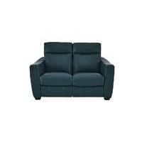 Compact Collection Midi 2 Seater Leather Recliner Sofa