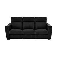 Compact Collection Midi 3 Seater Leather Recliner Sofa