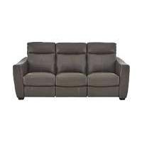 Compact Collection Midi 3 Seater Leather Recliner Sofa