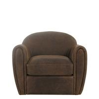 Coppola Leather Swivel Chair, Choice Of Colour