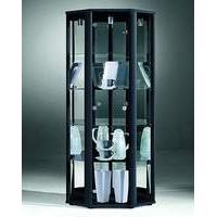 corner glass display unit